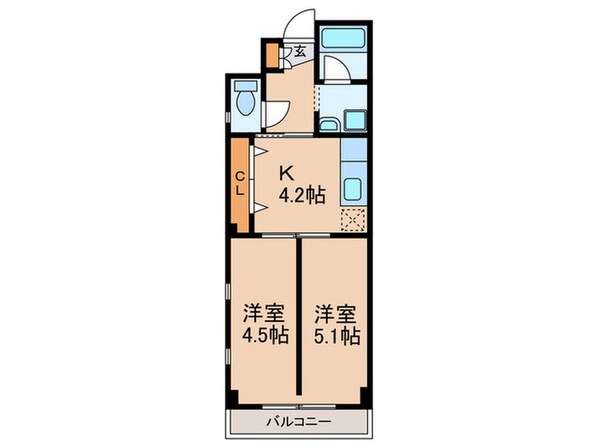 成増ハイツの物件間取画像